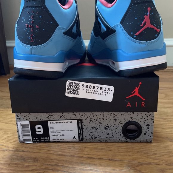 Brand New Air Jordan 4 Retro Travis Scott Cactus Jack With Box
